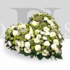 Cœur de fleurs mixtes pour des obsèques