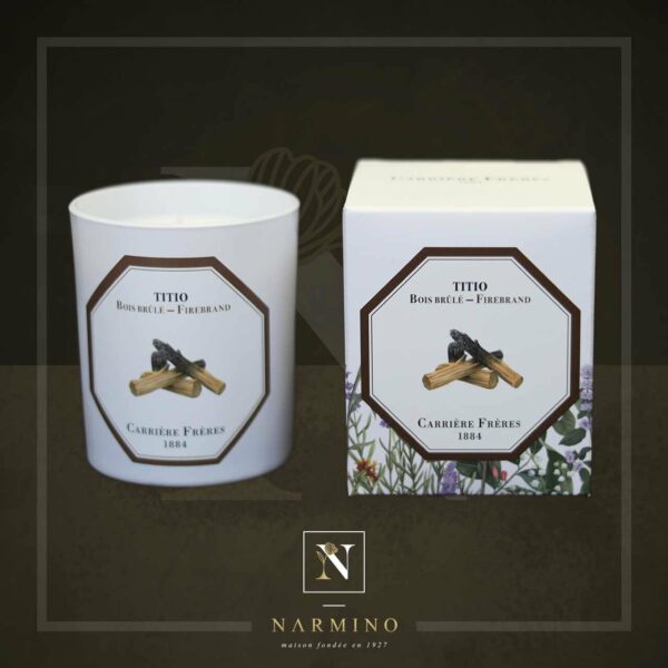 Bougie Carrière Frères senteur Bois Brûlé